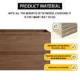 thumbnail image 3 of 30" Wall-Mounted Bathroom Vanity (Only the Cabinet Body), Brown Oak, 3 of 11
