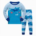 thumbnail image 2 of HFHAPW Kids Boys Girls Pjs 2 Piece Pajama Set Long Sleeve Print Top with Pants Sleepwear Toddler Boys Girls, 2 of 4