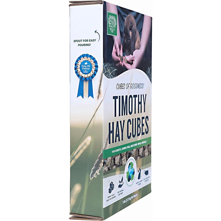 Small Pet Select Straight Timothy Hay Cubes, 5 Lbs photo 7