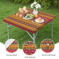 thumbnail image 4 of Washable Fabric Boho Floral Pattern Table Cover with Elastic Hem for Decor Use, 4 of 6