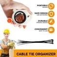 thumbnail image 5 of Misterolina Plastic Wire Zip Tie Carrier Holder Grabber Organizer Keychain, 5 of 8