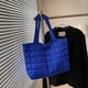 thumbnail image 5 of Bolso Hombro para Mujer Otoño Invierno Bolso Acolchado Con Asa Superior Con Patrón Rombos (Azul), 5 of 9