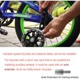 thumbnail image 5 of Training Wheels Flash Mute Wheel Bicycle Compatible for Bikes of 12 14 16 18 20 Inch, 5 of 5