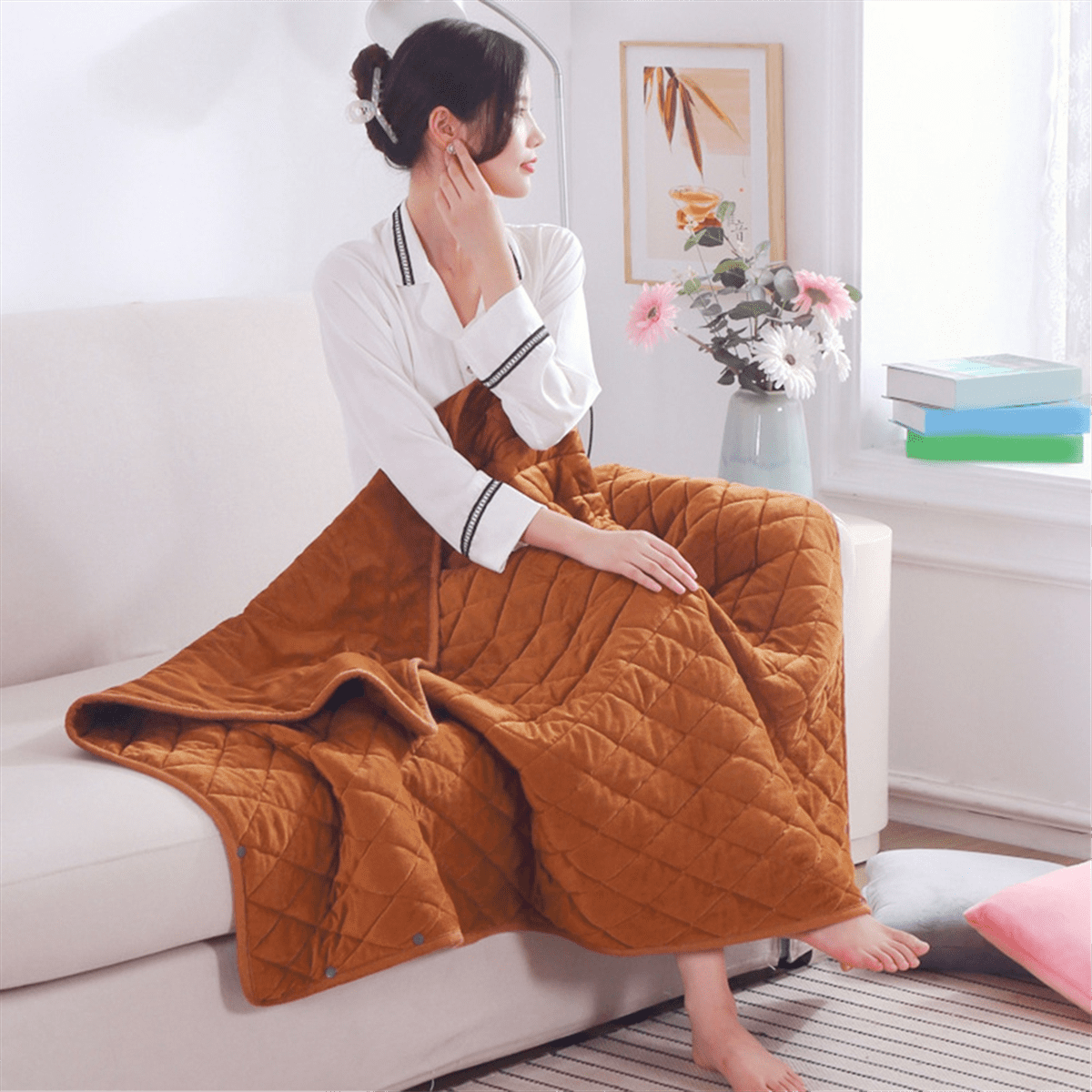 5V USB Electric Blanket Powered By Power Bank Winter Bed Warmer Heated Body Heater Multifunction C