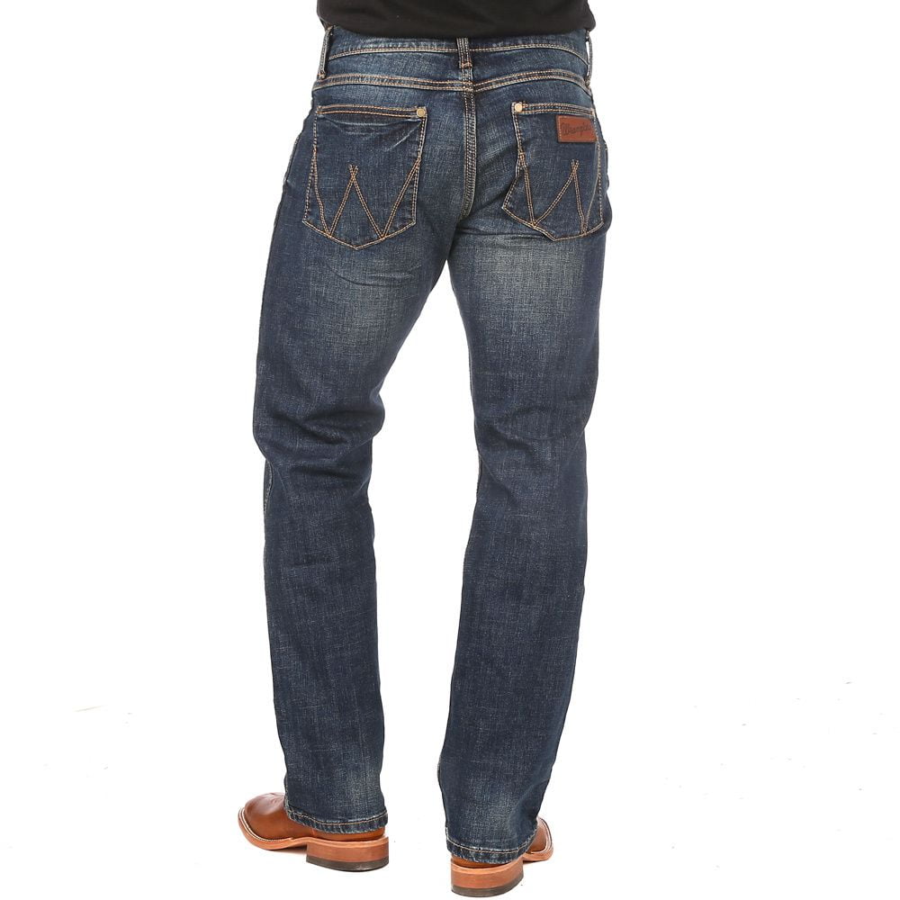 Wrangler WLT88BZ Mens 88 Slim Straight Bozeman Jean Denim 29x34 -  