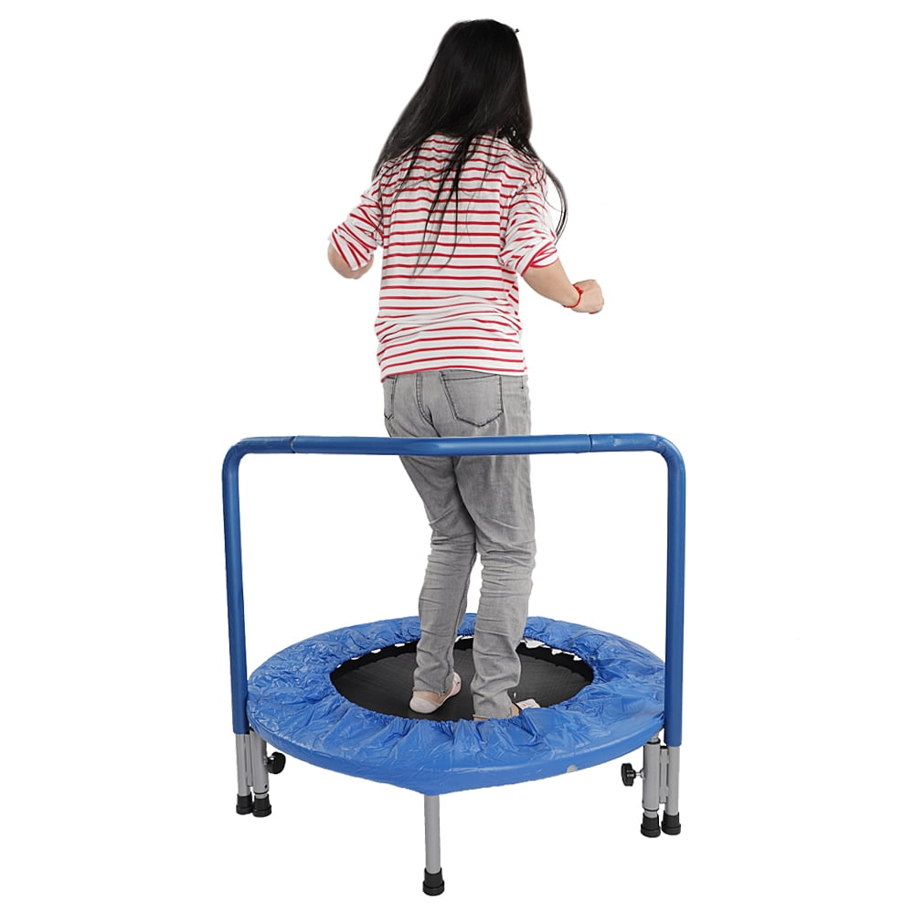 Trampoline Chairs for Kids, 36" Mini Trampoline with Handrail, Durable