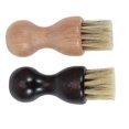thumbnail image 2 of 2Pcs Pig Hair Beech Handle Shoes Cleaning Brushes Multifunctional Dedusting Polishing Brushes (Lacquer Wood and Log Each), 2 of 2