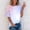 Purple, variant on YHAJDS Women's Plus Size Tops Short Sleeve Print Round Neck Loose Casual Tee