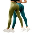 thumbnail image 2 of Celsior Compression Leggings Anti Cellulite Fitness Sport Pants Anti Cellulite Leggings Resistance Band 3D Anti Cellulite Leggings for Women High Waisted Push Up Yoga Pants Light green M, 2 of 3