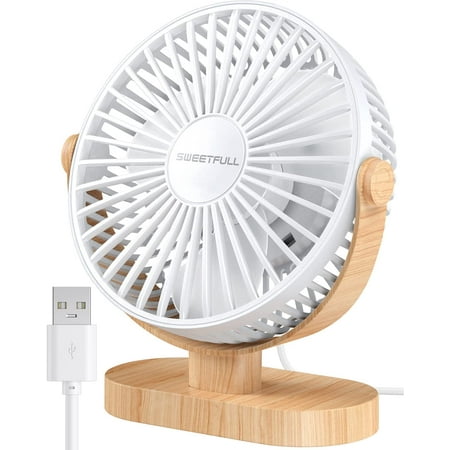 

USB Desk Fans for Home Office Car Outdoor Travel Electric Speed Adjustable Little Strong Wind 360°Adjustable Desktop Fan Mini Personal Fan Table Fan Cooling Fan