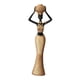 thumbnail image 2 of Figura de mujer africana, escultura de resina, versátil para decoración del hogar. Estilo A, 2 of 9