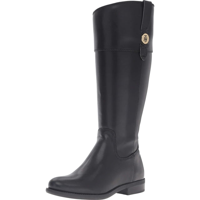 Bota de montar Tommy Hilfiger Shano-Wc para mujer, color negro