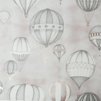 Sublime Balloon Fiesta Grey and Rose Gold Wallpaper - N/A
