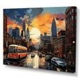 thumbnail image 2 of Designart "City Charlotte composition II" Cityscapes Canvas Wall Art, 2 of 5