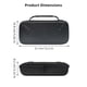 thumbnail image 4 of Hard Carrying Case for ROG Ally X Console, Shockproof EVA Storage Case with Back Mesh Bag Holder, Size L, 4 of 4