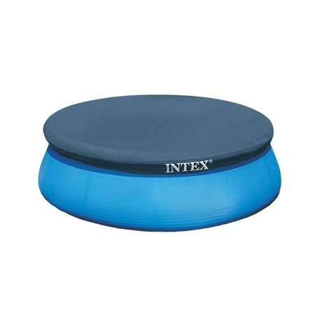 Intex 8 Foot Easy Set Above Ground Swimming Pool Debris Vinyl Round Cover (Best Above Ground Pool Cover)