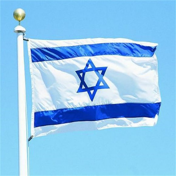 3x5 Foot Israel Flag Fade Proof Canvas Header And Double Stitched Flags Polyester With Brass Grommets