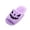 Purple, variant on Basysin Women Halloween Slippers Slip On Soft Plush Warm House Shoes Fashion Fluffy Indoor Slippers Casual Home Footwear for Autumn Winter