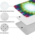 thumbnail image 5 of Colorful Radial Tie Dye Pattern Bathroom Rugs Sets 3 Piece,Toilet Cover Set,Absorbent Non Slip Bathroom Mats Sets with U-Shaped Contour Rug Toilet Rug Set, 5 of 5
