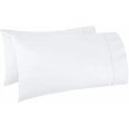 thumbnail image 1 of Funda de almohada Kamas, tejido de satén de algodón egipcio, 2 unidades, color blanco, 1 of 5