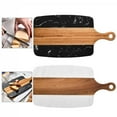 thumbnail image 2 of Marble and Wood Cheese board 2-in-1 Charcuterie Cutting Board Serving Tray Meats, 2 of 10