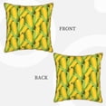 thumbnail image 3 of Haiem Corn 1 Print Velvet Soft Solid Decorative Square Throw Pillow Covers Set with Elegant Piping Christmas Cushion Case for Sofa Bedroom Car-20"x20", 3 of 8