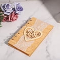 thumbnail image 4 of LAFGUR Valuable Wedding Message Book, Wooden Guest Book, For Anniversaries For Wedding, 4 of 8