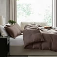 thumbnail image 2 of LammaLoe Duvet Cover California King Size, Soft Prewashed 3-Piece Duvet Cover Bedding Set with Pillow Shams, Chocolate Brown, 2 of 8