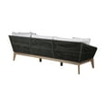 thumbnail image 4 of Athos Indoor Outdoor 3 Seater Sofa in Light Eucalyptus Wood with Charcoal Rope and Gray Cushions, 4 of 8