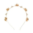 thumbnail image 4 of Ofertas Únicas 1 Pc Diademas de Perlas Falsas Lindas para Mujeres en Tono Dorado, 4 of 6
