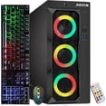thumbnail image 1 of AQVIN RGB Desktop PC Tower, Intel Core i5 Processor 16GB RAM 256GB SSD WiFi Bluetooth, 4K Support HDMI DisplayPort, Windows 11 Pro Refurbished, 1 of 7