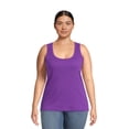 Terra & Sky Women's Plus Size Ribbed Tank Top, 2Pack