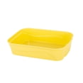 thumbnail image 1 of Cat High Side Sifting Open Prevent Sand Leakage Kitten Potty Tray for Kitty Rabbit Yellow, 1 of 8