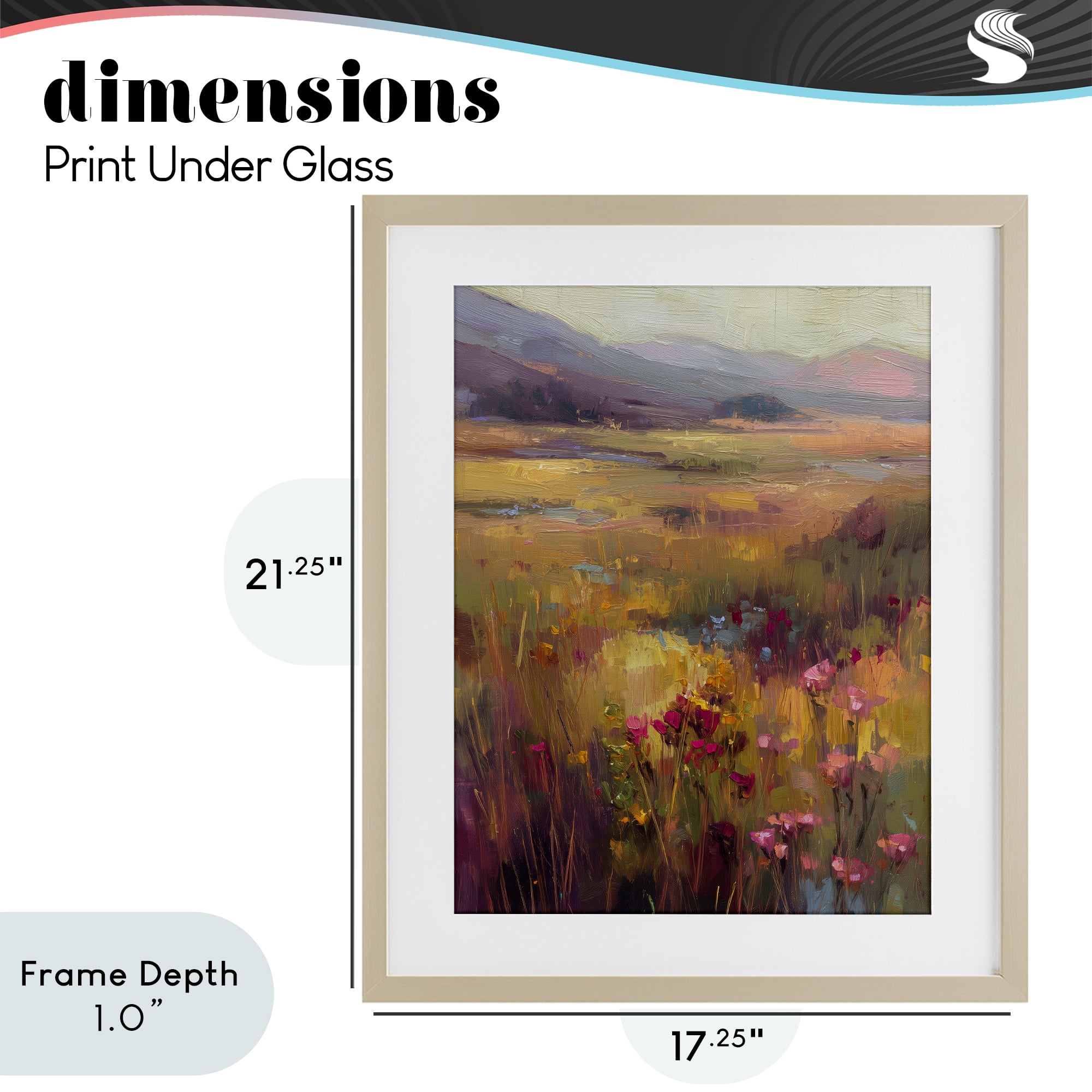 Stupell Industries Golden Waves Of Grass Birch Framed Print Under Glass, design by Svetlana Aleynikova