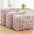 thumbnail image 1 of 3PCS Oxford Large Clothing Organizer Storage Bags Foldable Comforter Blankets Clothes Storage Bags, 1 of 6
