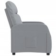 thumbnail image 2 of vidaXL Fauteuil Inclinable Tissu Gris Clair, 2 of 5