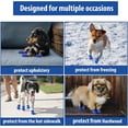 thumbnail image 6 of Waterproof Dog Shoes for Small Dogs, Puppy Booties with Reflective Straps, Anti-Slip Dogs Boots for Hot Pavement Boots, Dog Paw Protector Shoes for Indoor Hardfloors and Snowy Day (Blue, 5), 6 of 7