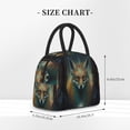 thumbnail image 2 of Easygdp Vintage Pattern Fox Bolsa de Almuerzo Insulada Grande, Forro de Aluminio, Diseño Espacioso, a Prueba de Fugas, Ideal para Trabajo, Picnics, Viajes y Actividades al Aire Libre, 2 of 6