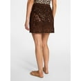 thumbnail image 3 of Time and Tru Women's and Women's Plus Size Palm Crochet Coverup Skirt, Sizes XS-3X, 3 of 5