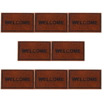 UPOUART 8Pcs Mini Dollhouse Flooring Brown Nonwoven Fabric for Kids