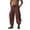 Brown, variant on Cargo Pants for Men Loose Elastic Waist Solid Multiple Pockets Stretch Drawstring Cargo Pants Black XL