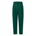 thumbnail image 5 of Women's Wide Leg Sweatpants Fleece Lined Baggy Straight Leg Lounge Pants Fall Outfits Athletic Joggers with Pockets 2025 Dark Green XL, 5 of 5