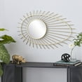 thumbnail image 2 of CosmoLiving by Cosmopolitan 22" x 34" Gold Handmade Starburst Wall Mirror, 2 of 9