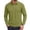 12#Green, variant on Mens Solid Color Long Sleeve Polo Shirt Two Button Placket Turn Down Collar Daily Casual Basic Top