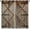 Barn Wood Door-001, variant on Barn Wood Door Grommet Blackout Curtains for Boy Girl Bedroom, Western Country Farmhouse Retro Home Energy Efficient Light Filtering Window Curtain for Living Room, 42x63 inch