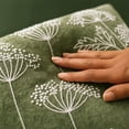 thumbnail image 4 of TTJ Wildflower Embroidery Throw Pillow Covers,18x18 Inch Floral Decorative Cushion Case,Chenille Flower Pillowcase for Farmhouse Rustic Sofa Couch Bed Living Room Home Decor(Green), 4 of 6