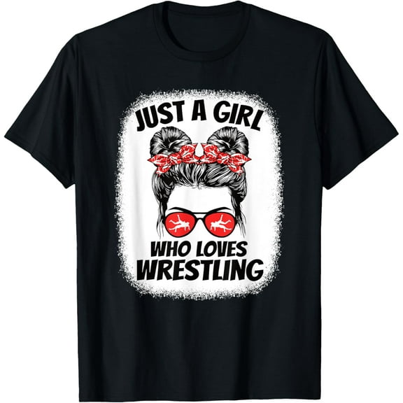 Just A Girl Who Loves Wrestling Wrestler Girls Kids T-Shirt