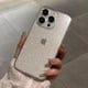 thumbnail image 2 of Funda de teléfono transparente con purpurina brillante de lujo para iPhone 16, 15, 14, 13, 12, 11 Pro Max, X, XR, XS, 7, 8, 16 Plus, funda suave transparente a prueba de golpes, 2 of 5