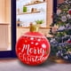 thumbnail image 5 of Fiudx Bola Inflable Navideña para Exteriores, de Pvc, Resistente a La Intemperie, con Acabado Brillante, Ideal para Jardín o Porche, 60 Cm de Diámetro, con Diseño de Papá Noel o Ladrón., 5 of 7