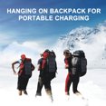 thumbnail image 3 of Cargador solar portátil Carga solar plegable Camping Sun Power para exteriores Negro Compat Abanopi Carga solar, 3 of 7